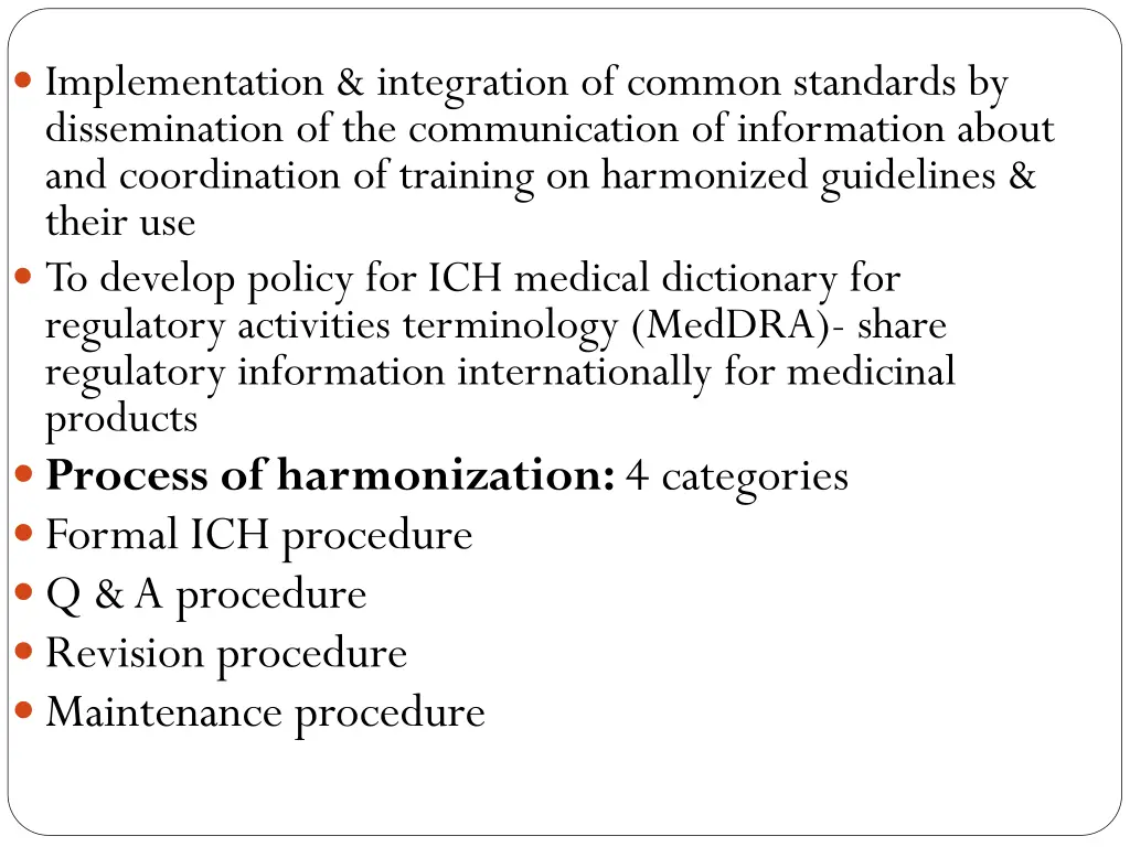 implementation integration of common standards