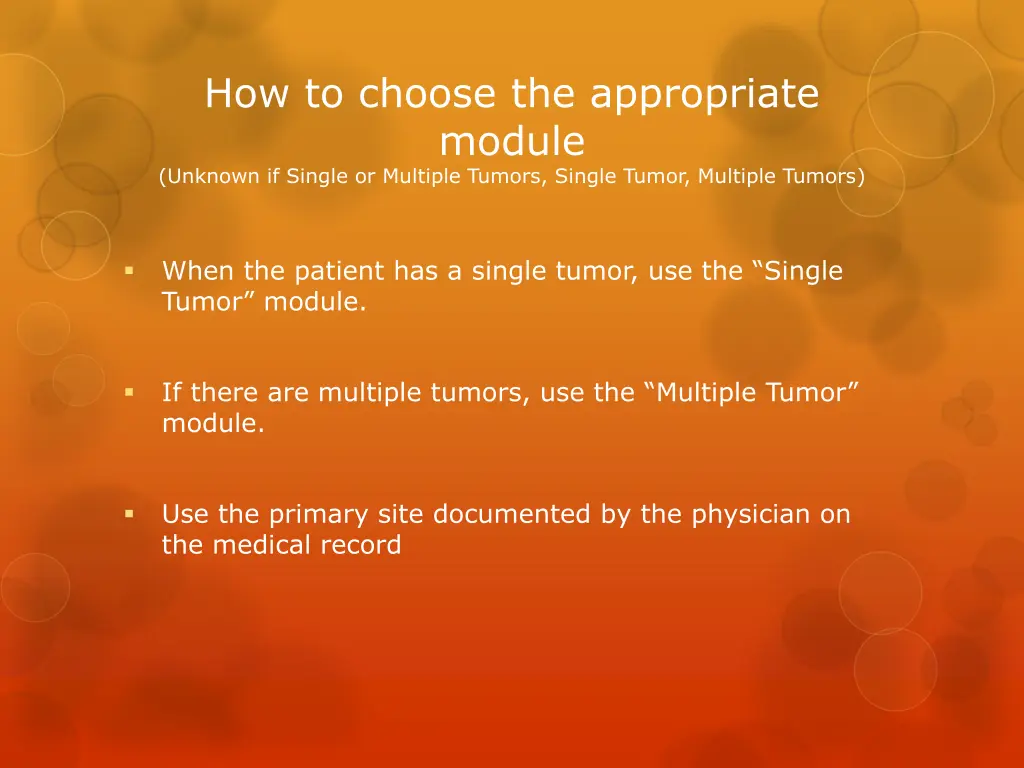 how to choose the appropriate module unknown 1