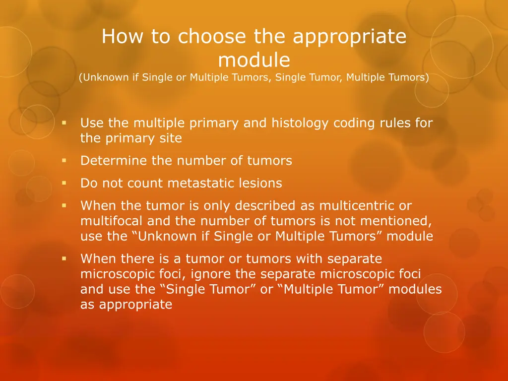 how to choose the appropriate module unknown