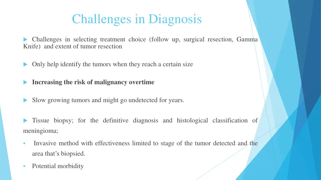 challenges in diagnosis