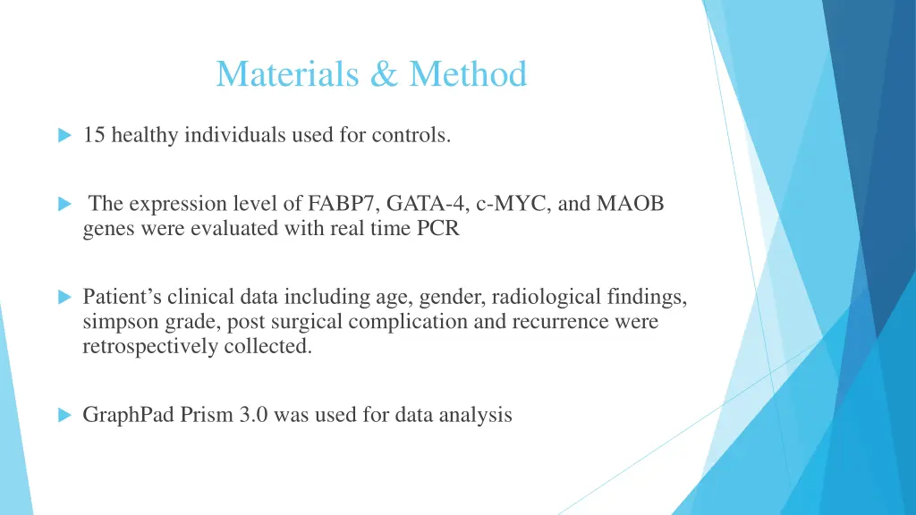 materials method 1