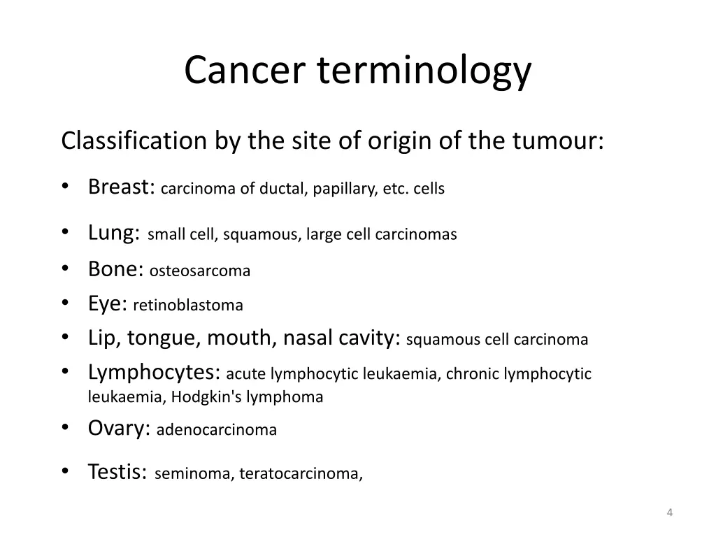 cancer terminology 1