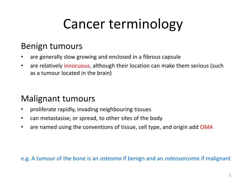 cancer terminology 2