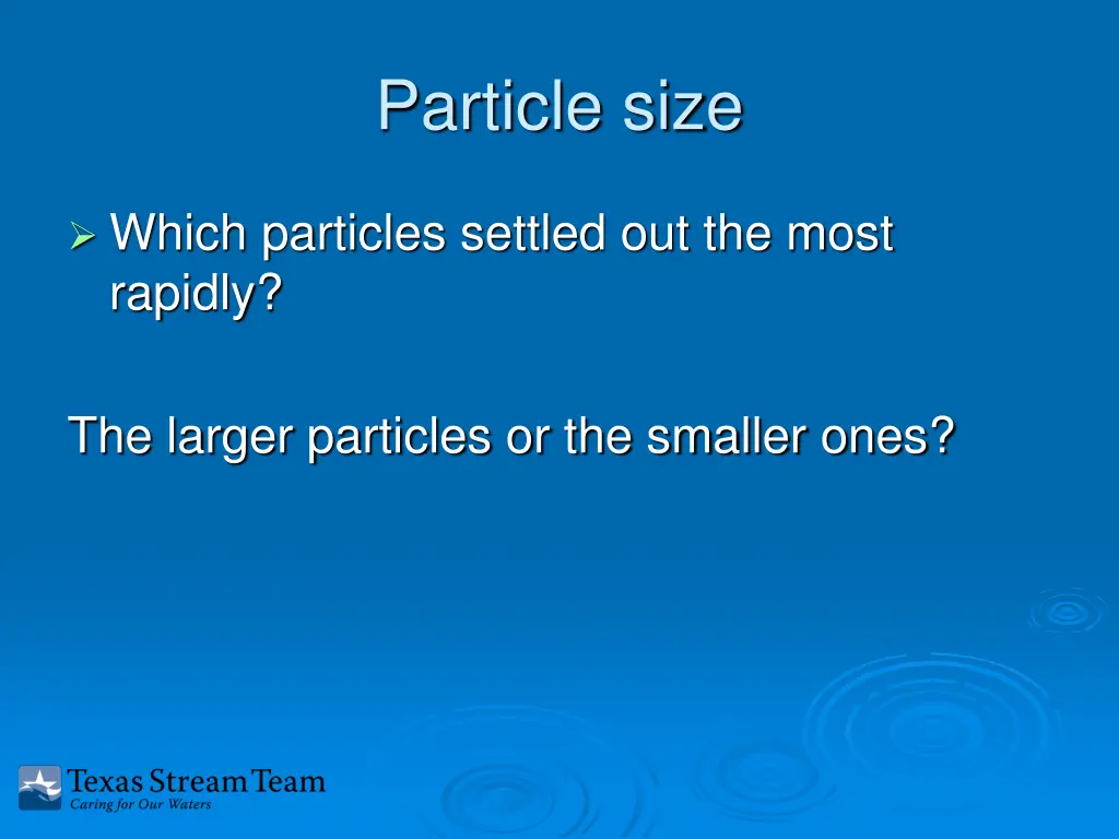 particle size