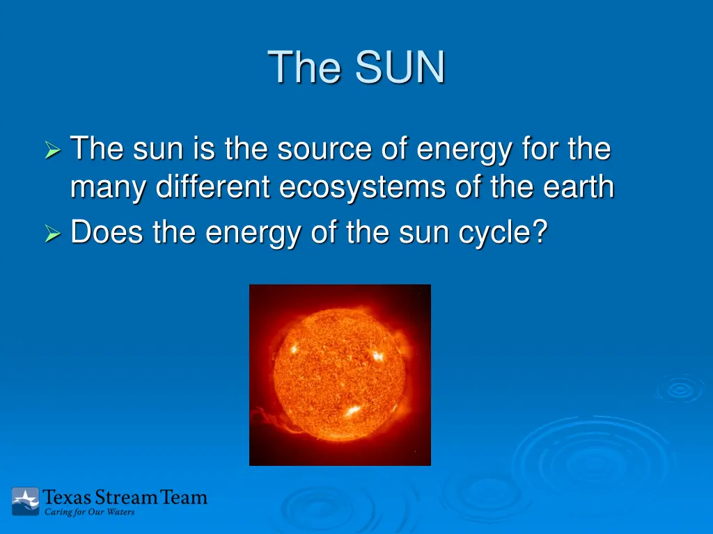 the sun