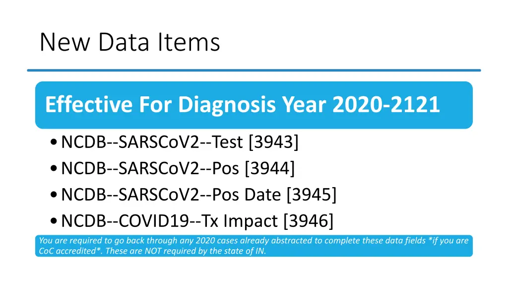new data items 1