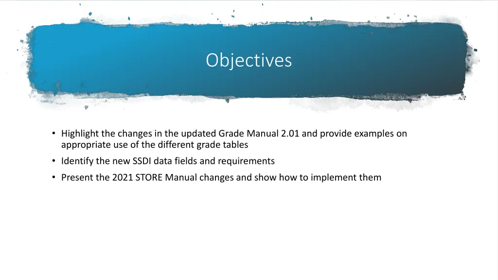 objectives
