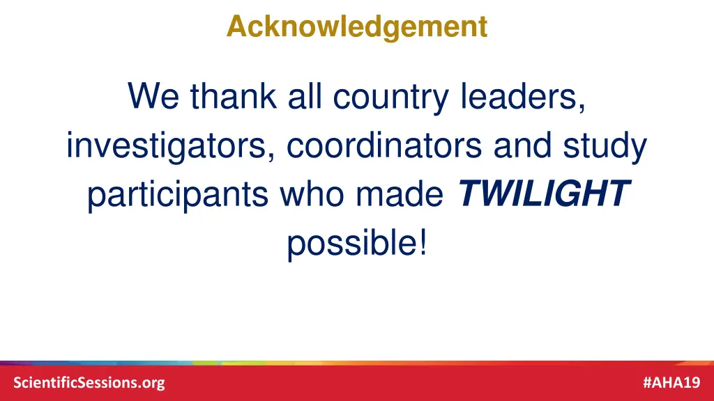 acknowledgement