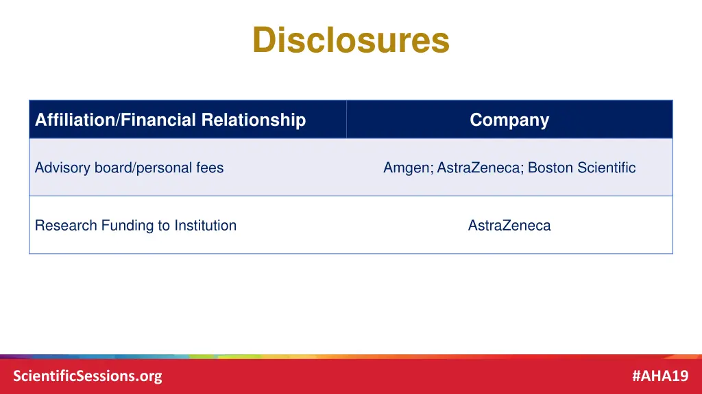 disclosures