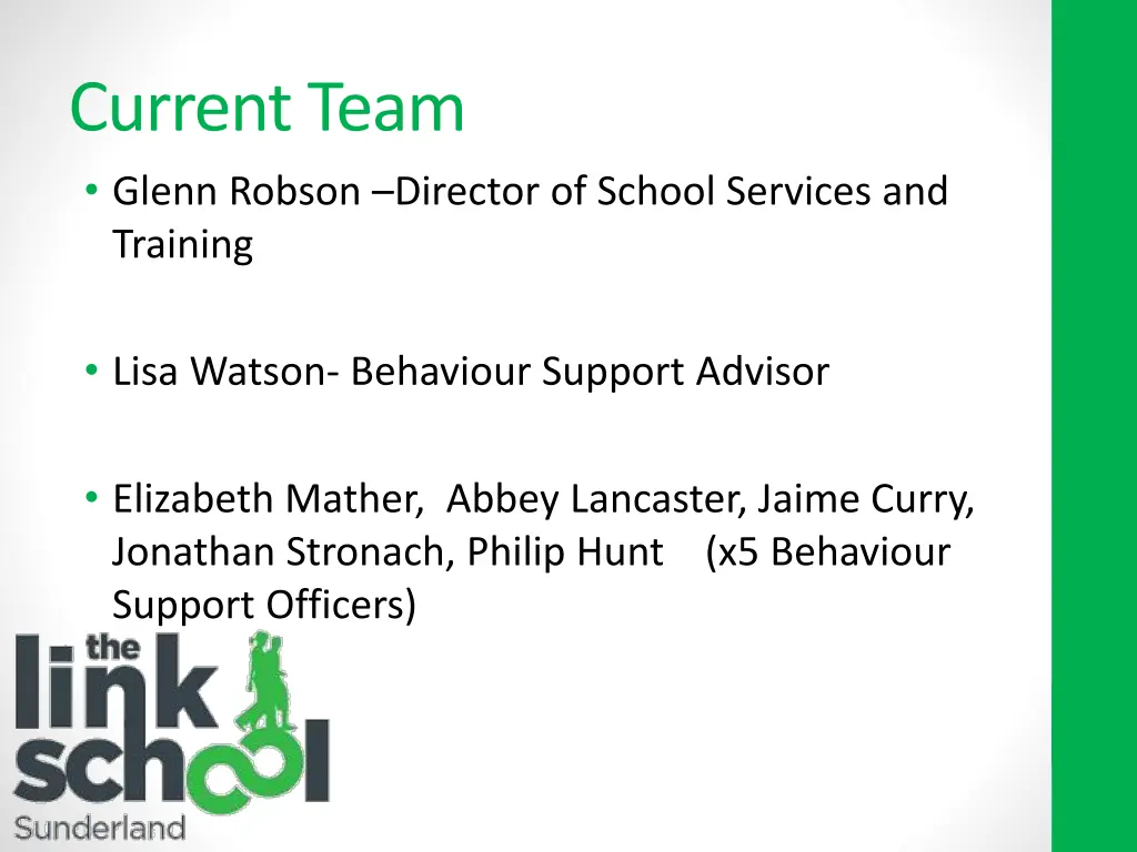 current team glenn robson director of school