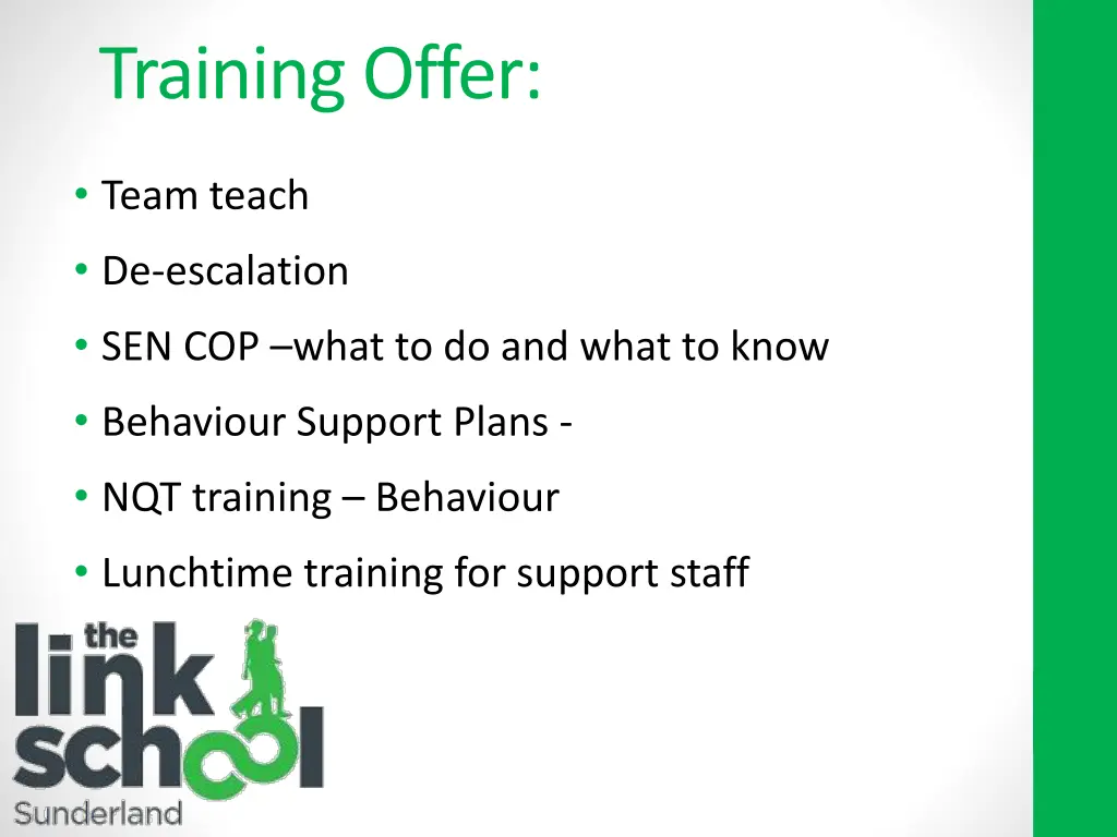 training offer
