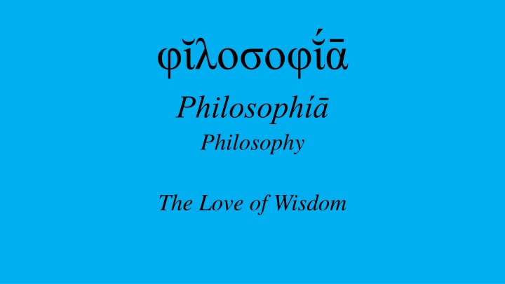philosoph philosophy