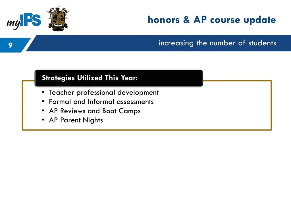 honors ap course update
