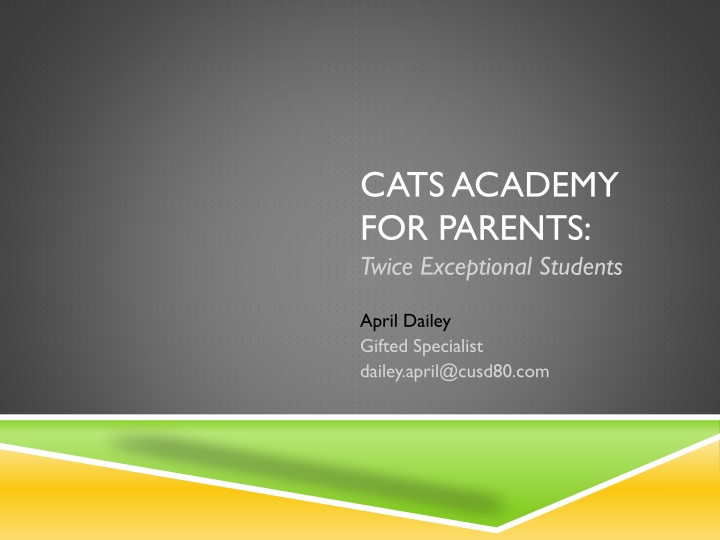 catsacademy for parents twice exceptional students
