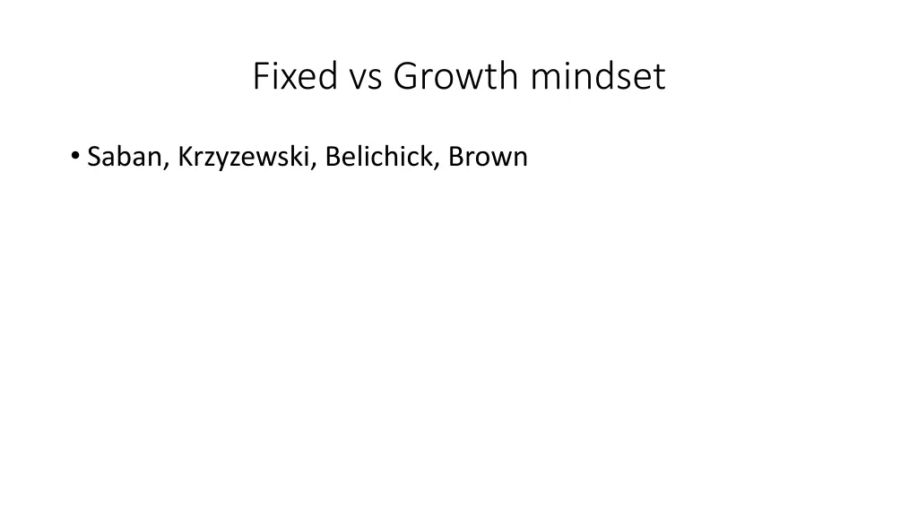 fixed vs growth mindset