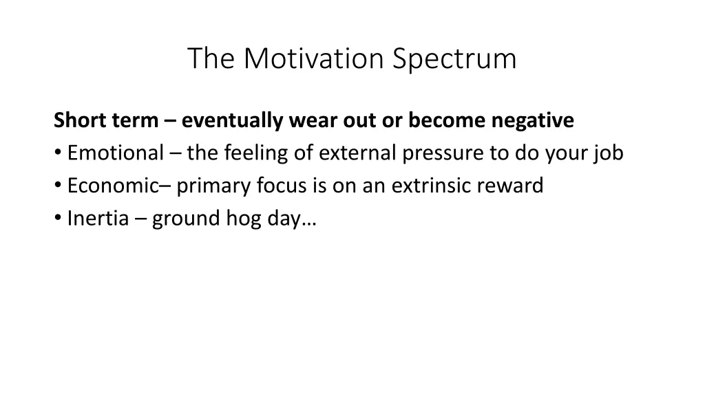 the motivation spectrum 1