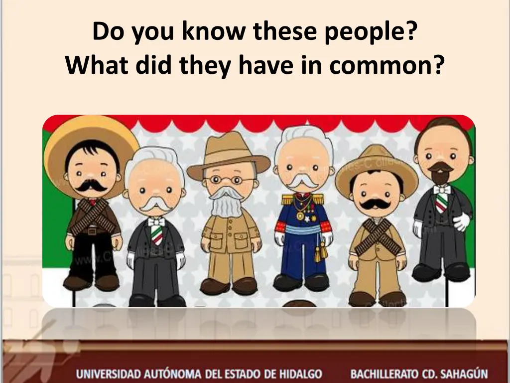 do you know these people what did they have