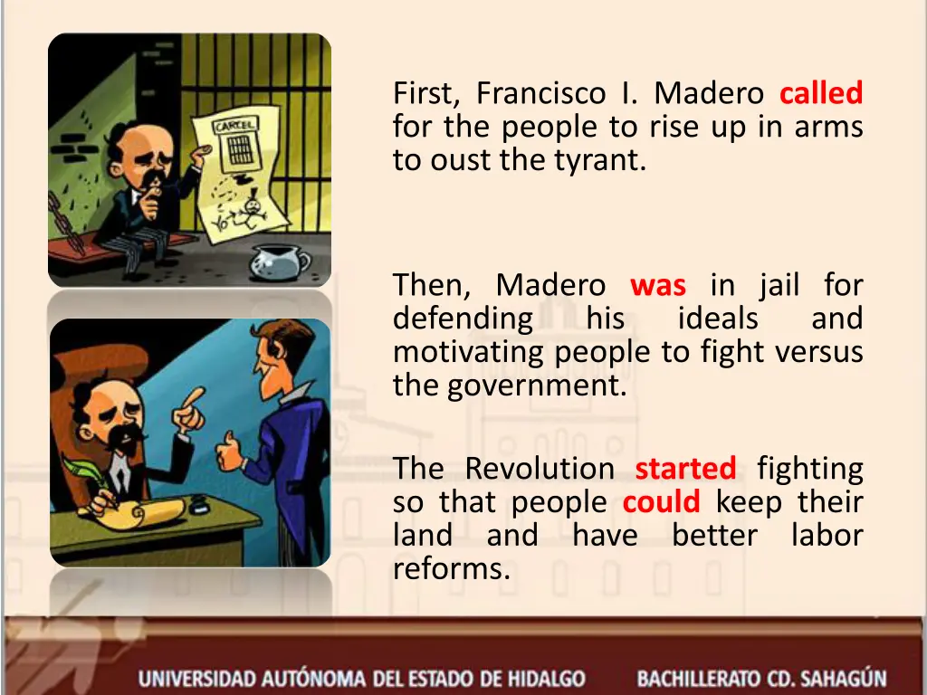 first francisco i madero called for the people