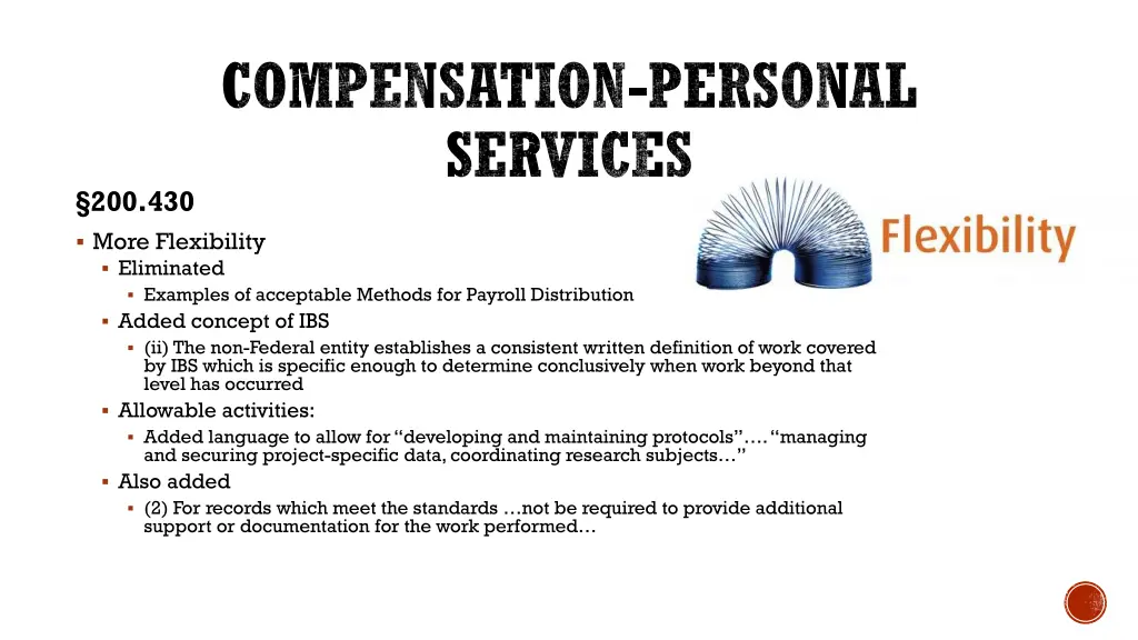 compensation personal services
