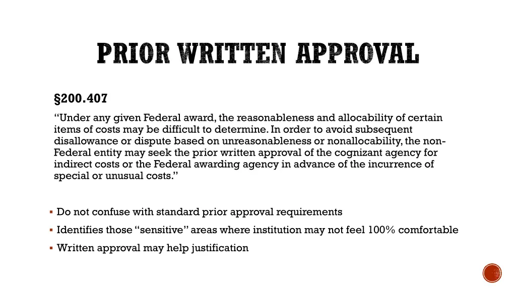 prior written approval
