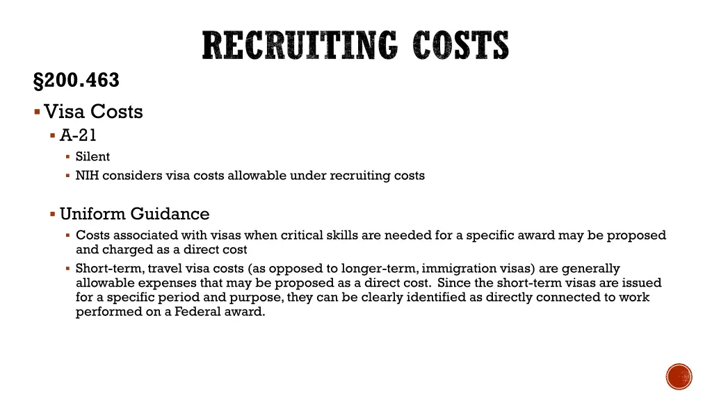 recruiting costs