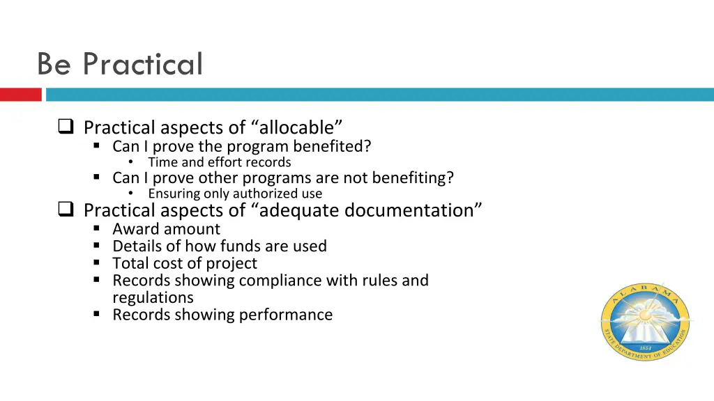 be practical 1