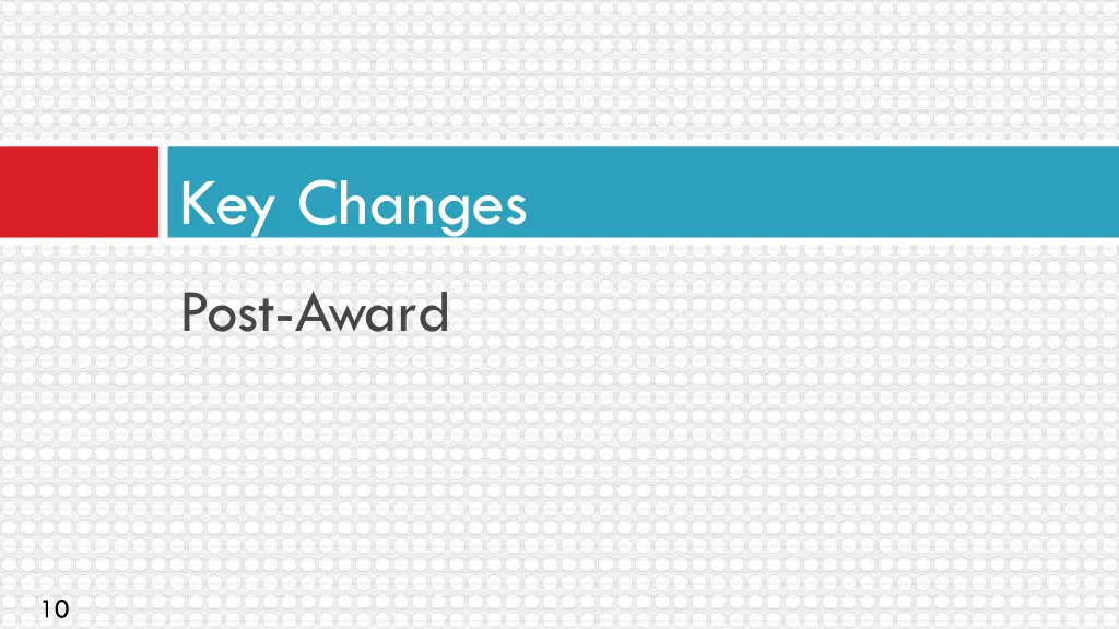 key changes