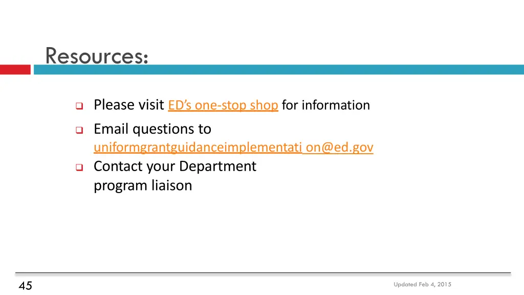resources