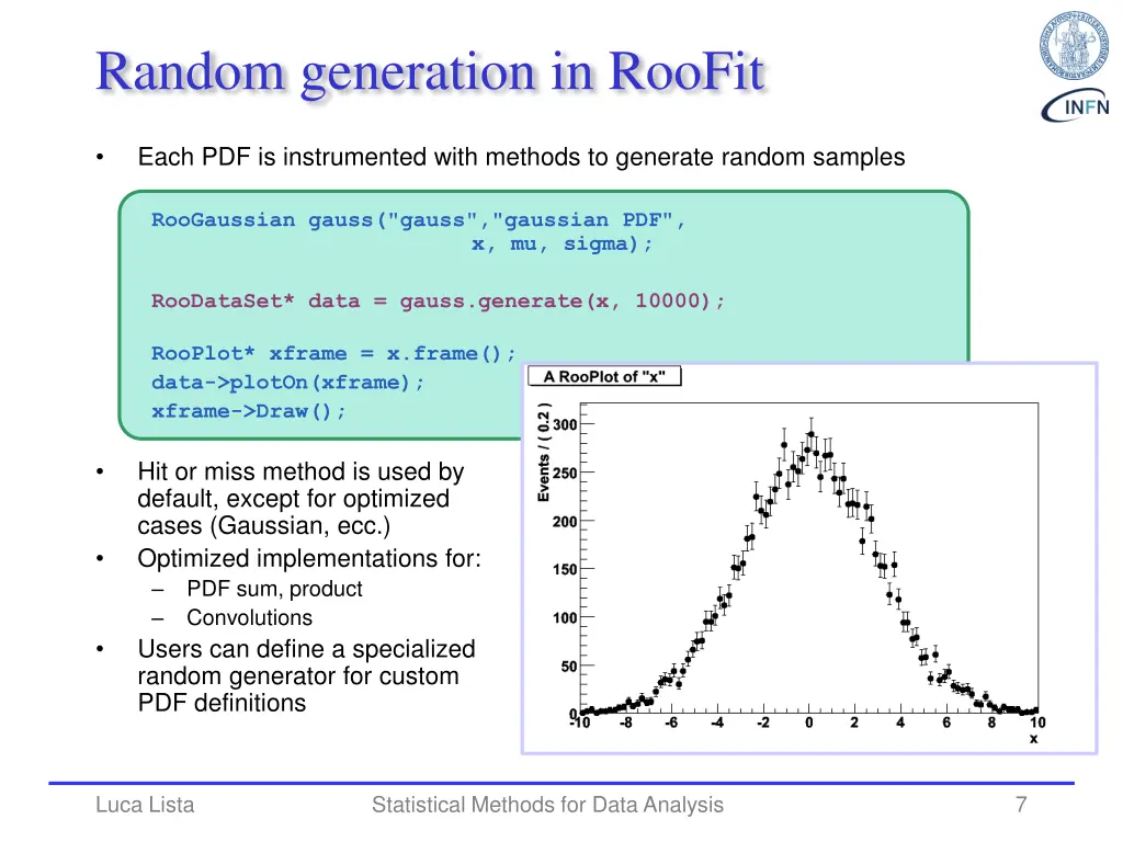 random generation in roofit