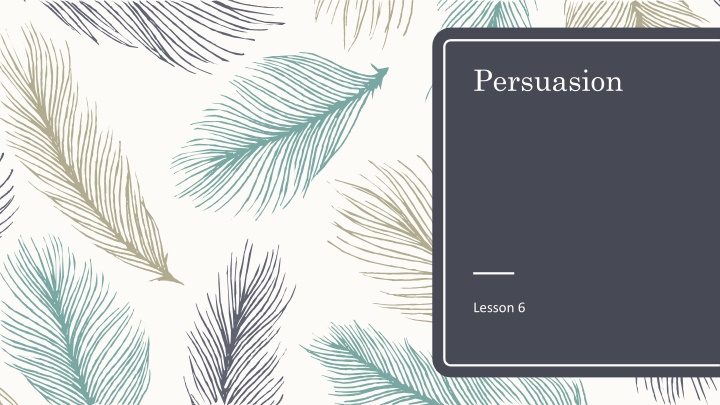 persuasion