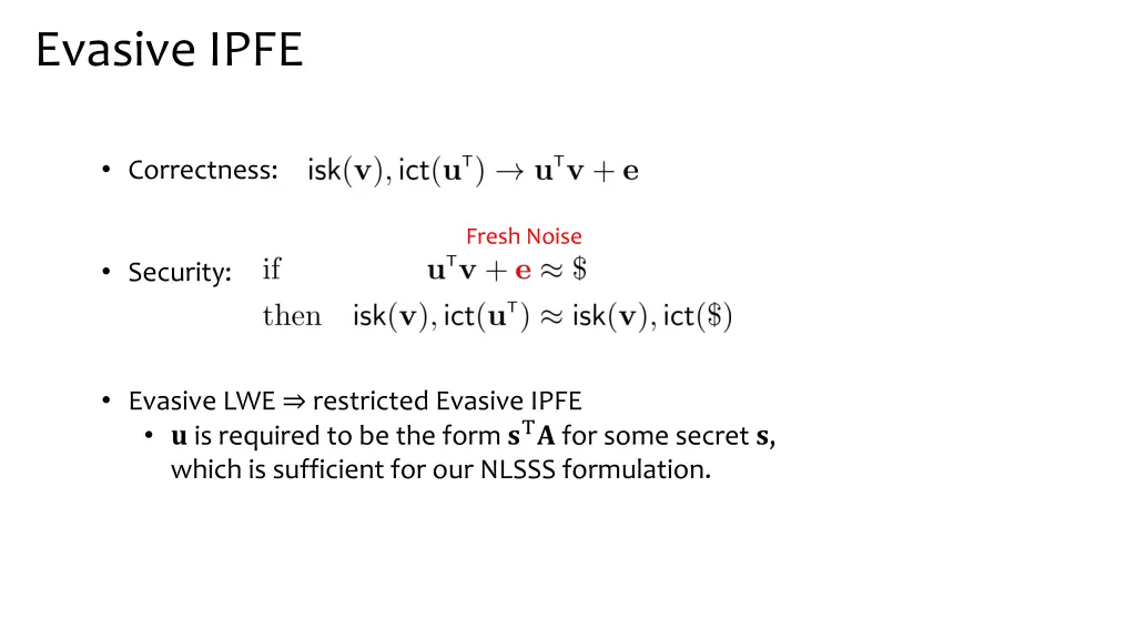 evasive ipfe
