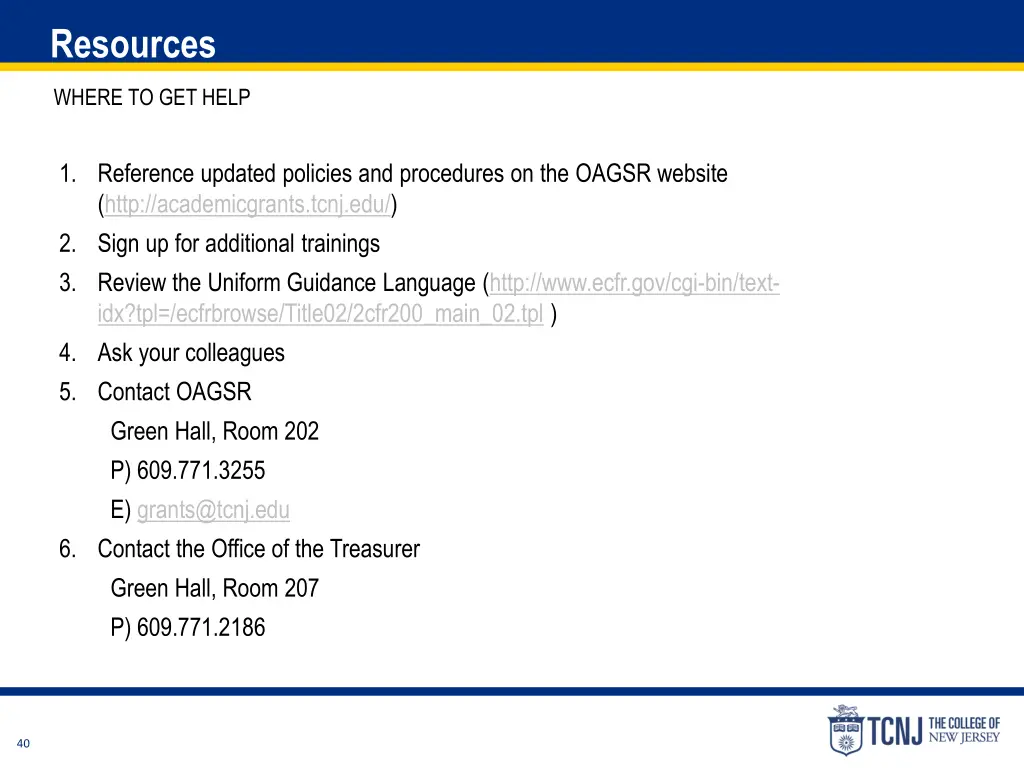 resources