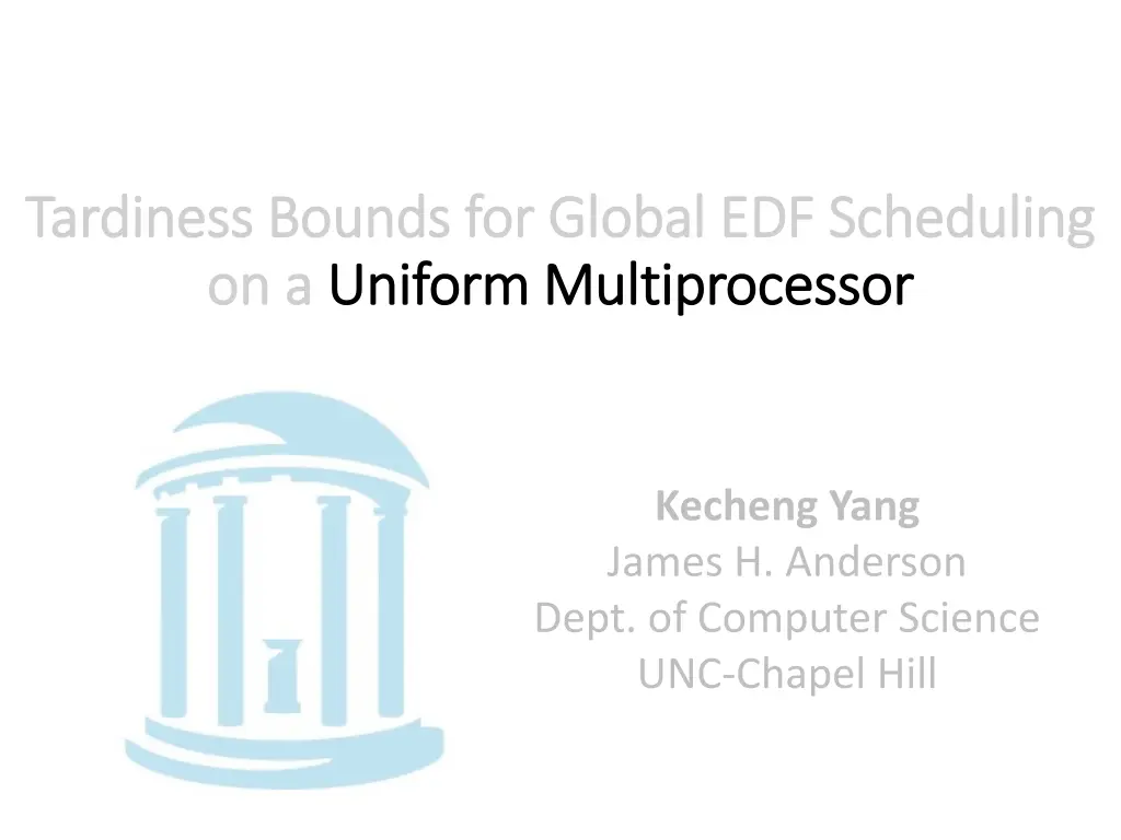 tardiness bounds for global edf scheduling 1