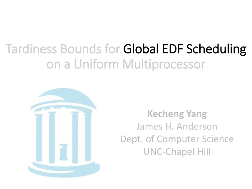 tardiness bounds for tardiness bounds for global