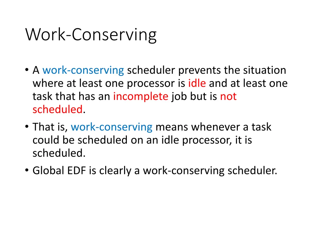 work conserving