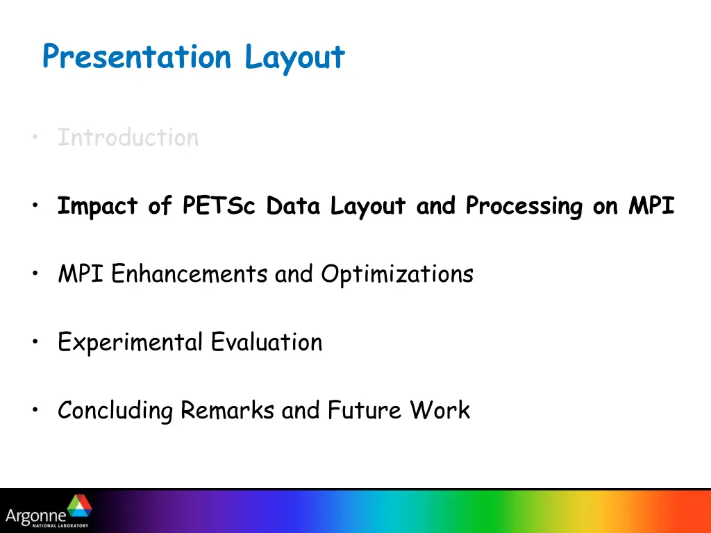 presentation layout