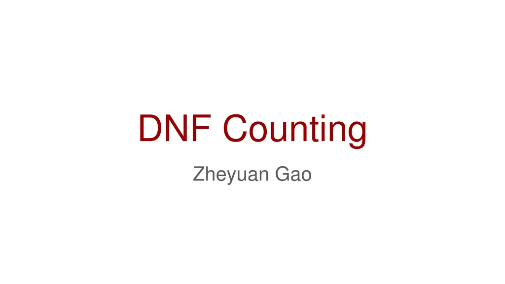 dnf counting