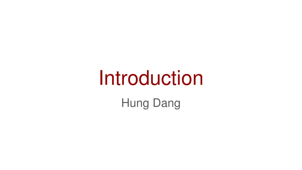 introduction