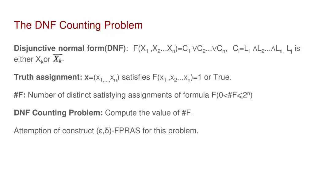 the dnf counting problem