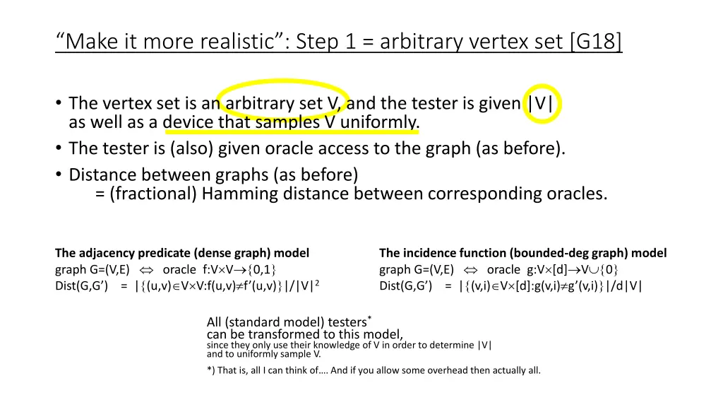 make it more realistic step 1 arbitrary vertex