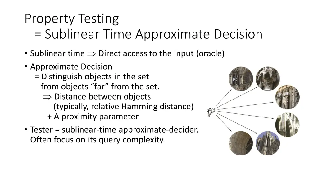 property testing sublinear time approximate