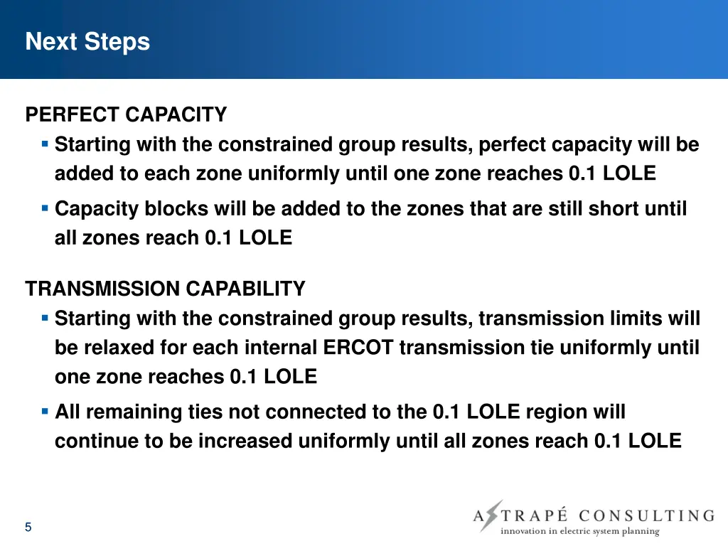 next steps