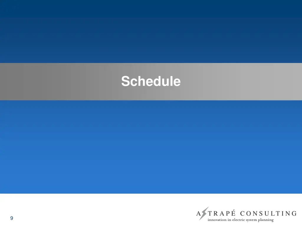 schedule