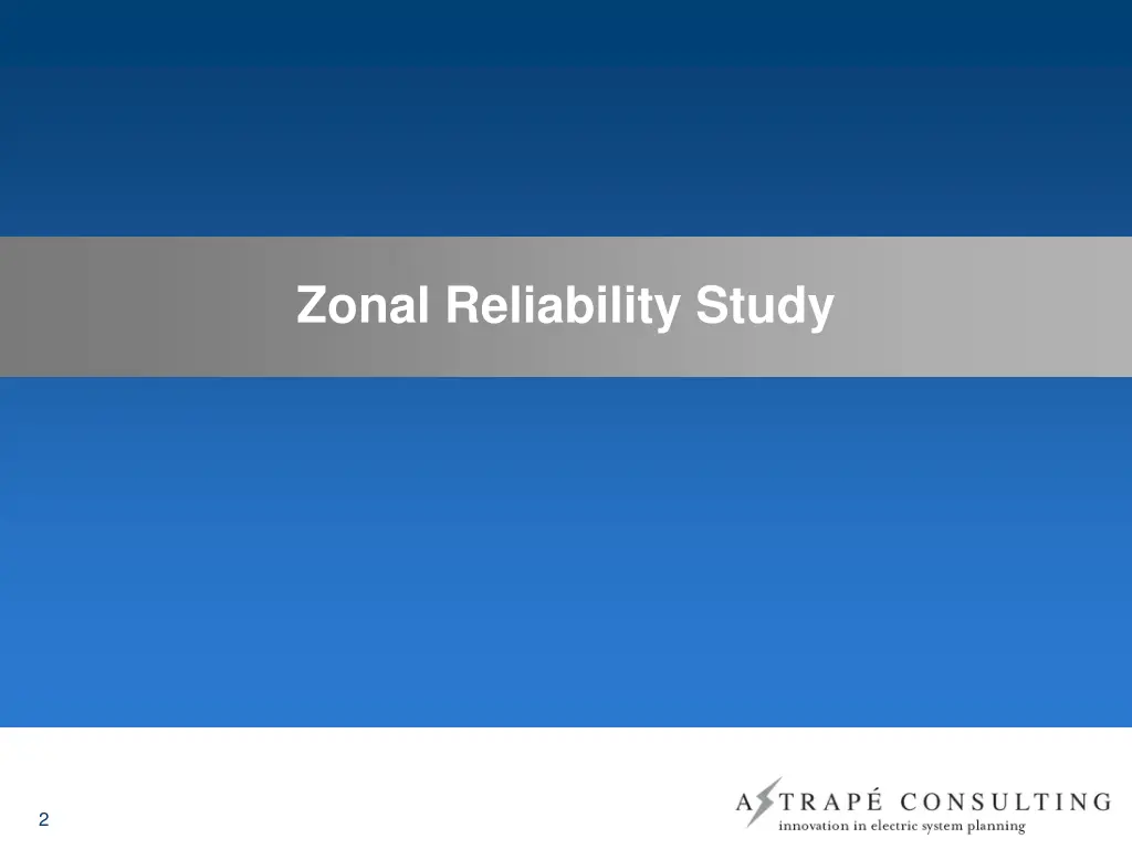 zonal reliability study