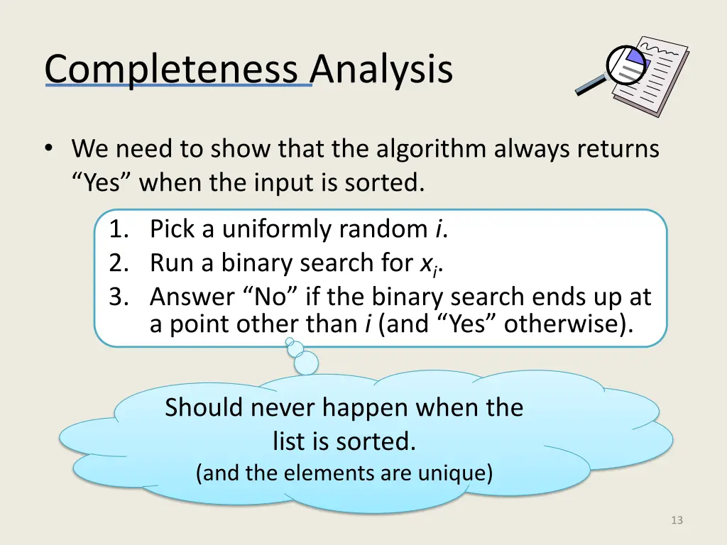completeness analysis