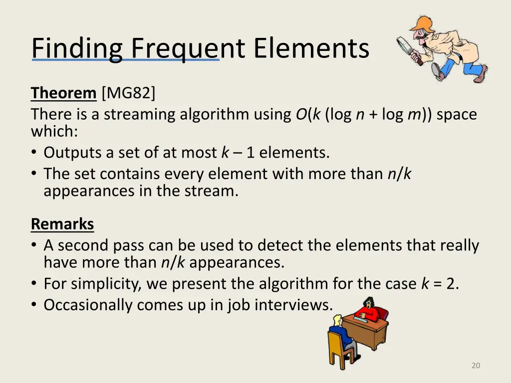 finding frequent elements