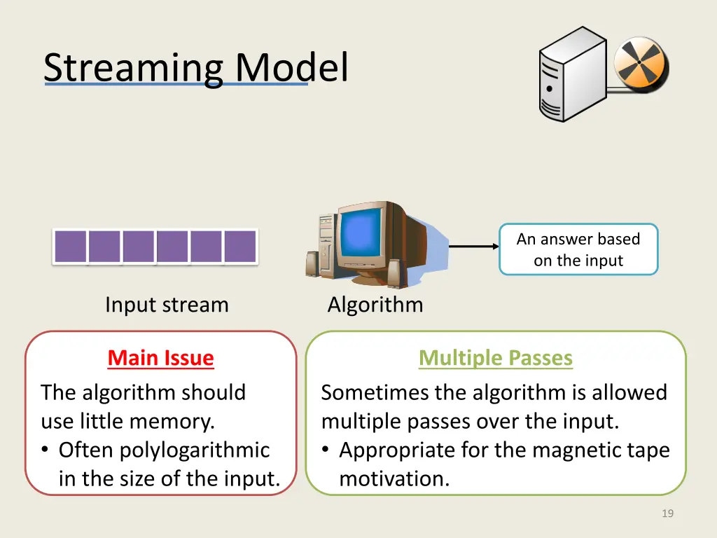 streaming model