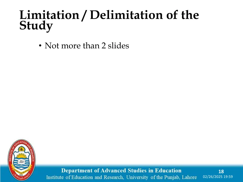 limitation delimitation of the study