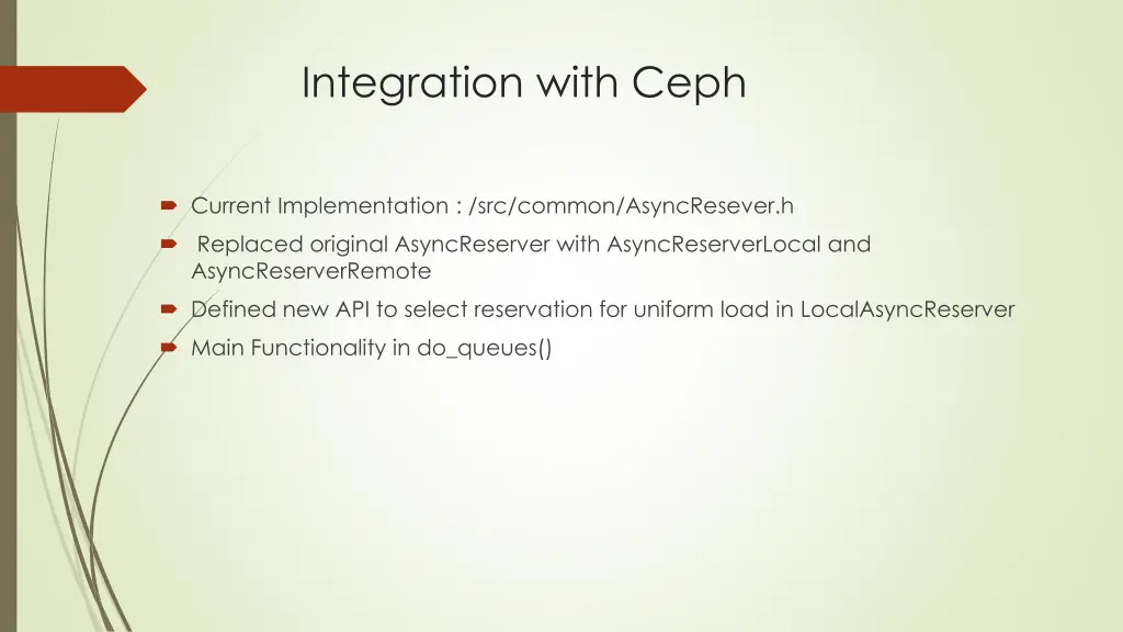 integration with ceph