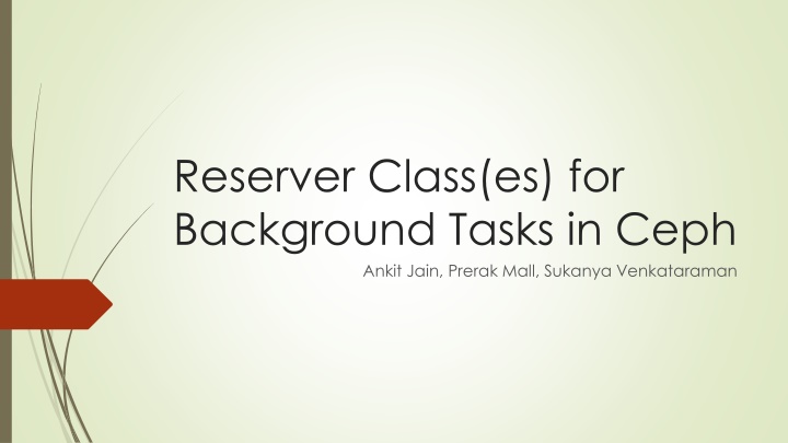 reserver class es for background tasks in ceph